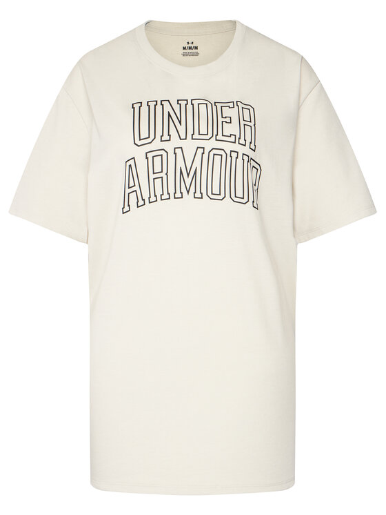 Under Armour T-Shirt Ua Rival Campus 6007883 Écru Oversize