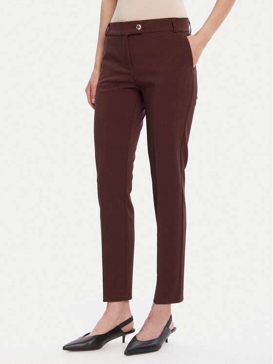 Rinascimento Chinosy CFC0126225003 Brązowy Slim Fit