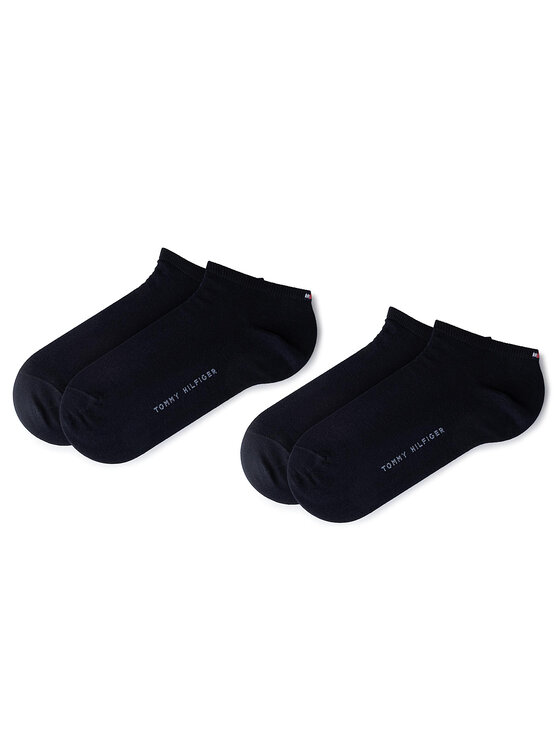 Tommy Hilfiger Zestaw 2 par niskich skarpet damskich 343024001 Granatowy