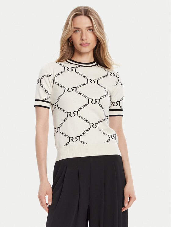 Rinascimento Sweter CFM0011924003 Beżowy Regular Fit