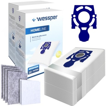 24x Worki Do Odkurzacza Zelmer Odyssey Meteor 2 Elf 2 Elf 3 Bosch AquaWash