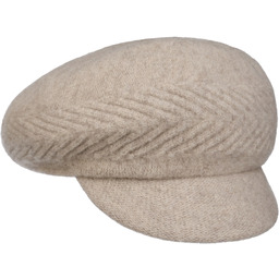 Czapka Kaszkiet Uni Newsboy by Lipodo, jasnobeżowy, One Size