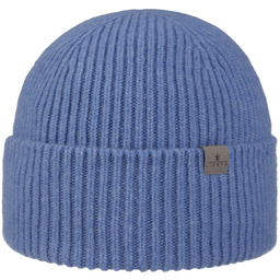 Czapka z Mankietem Uni Merino by Lierys, niebieski, One Size