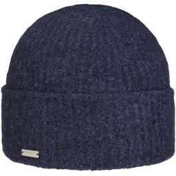 Czapka Dzianinowa Merino Cashmere by Seeberger, ciemnoniebieski, One Size