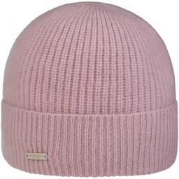 Czapka z Mankietem Sporty Kaszmir by Seeberger, różowy, One Size