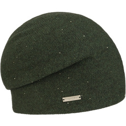Czapka Kaszmirowa Headsock by Seeberger, ciemnozielony, One Size