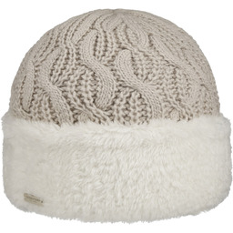 Czapka Dzianinowa Faux Fur Cuff by Seeberger, jasnobeżowy, One Size