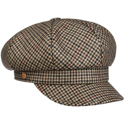 Czapka Kaszkiet British Houndstooth by Mayser, beżowy, One Size