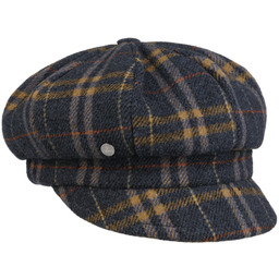 Czapka Kaszkiet Shetland Wool Stripes by Lierys, niebieski, One Size