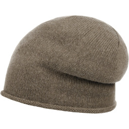 Czapka Beanie Merino Kaszmir by Lierys, szarobrązowy, One Size