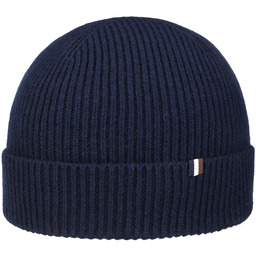 Czapka Beanie Classic Rib by bugatti, ciemnoniebieski, One Size