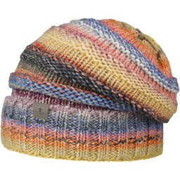 Czapka z Mankietem i Polarem Bernardo by Lierys, niebiesko-żółty, One Size