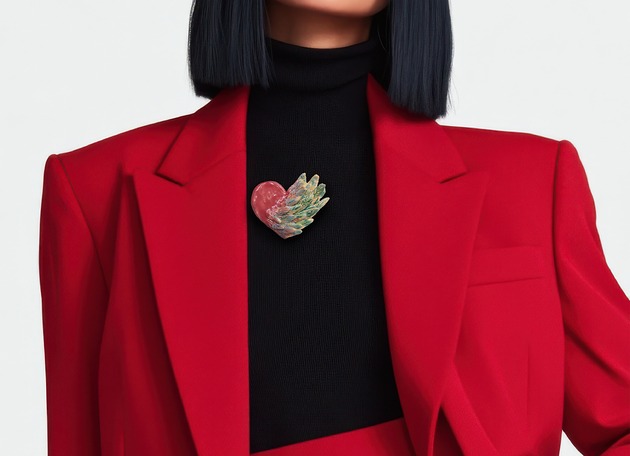 Ceramiczna broszka SERCE