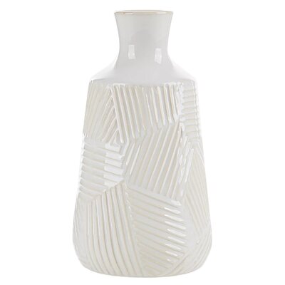 Wazon EUROFIRANY Romina 01 13 x 23 cm Kremowy