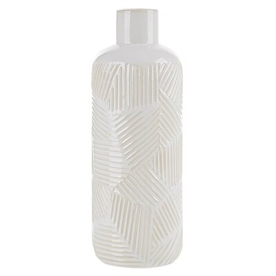 Wazon EUROFIRANY Romina 02 12 x 33 cm Kremowy