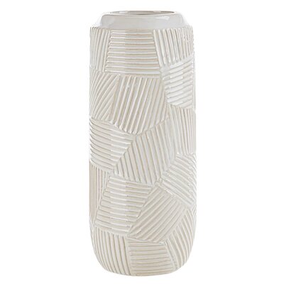 Wazon EUROFIRANY Romina 03 12 x 30 cm Kremowy