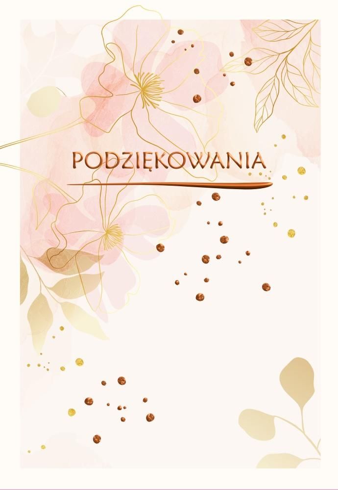 Kartka okolicznościowa Podziękowania - artykuł papierniczy