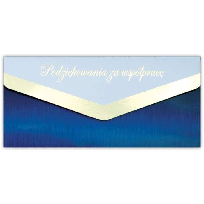 Karnet-koperta Podziękowanie za wspópracę - artykuł papierniczy
