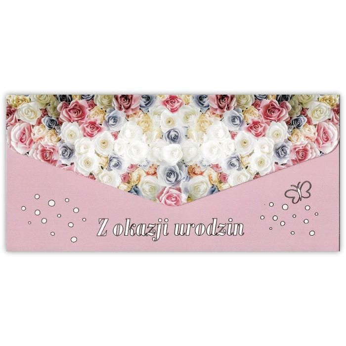 Karnet-koperta W dniu urodzin - artykuł papierniczy