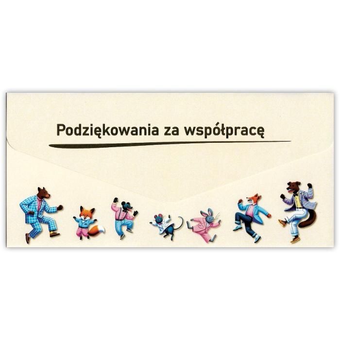 Karnet-koperta Podziękowanie za wspópracę - artykuł papierniczy