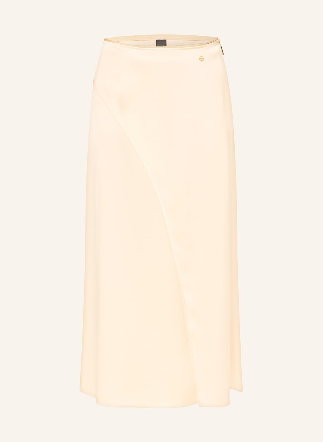 Marc Cain Spódnica Satynowa beige