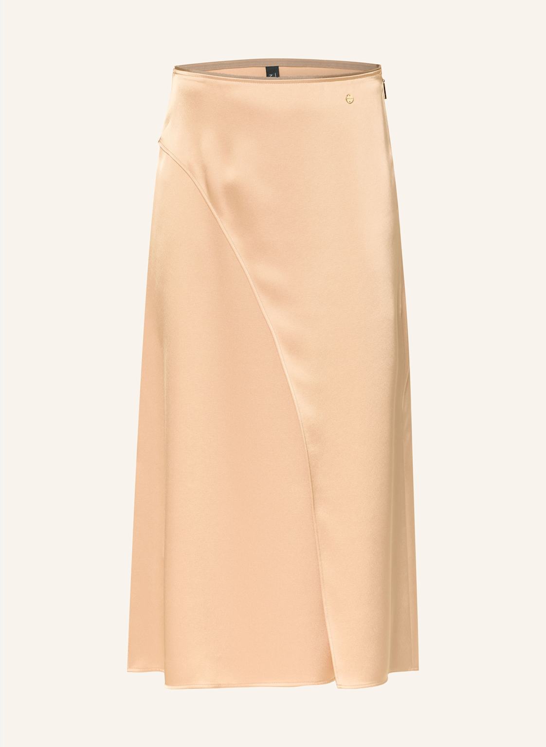 Marc Cain Spódnica Satynowa beige