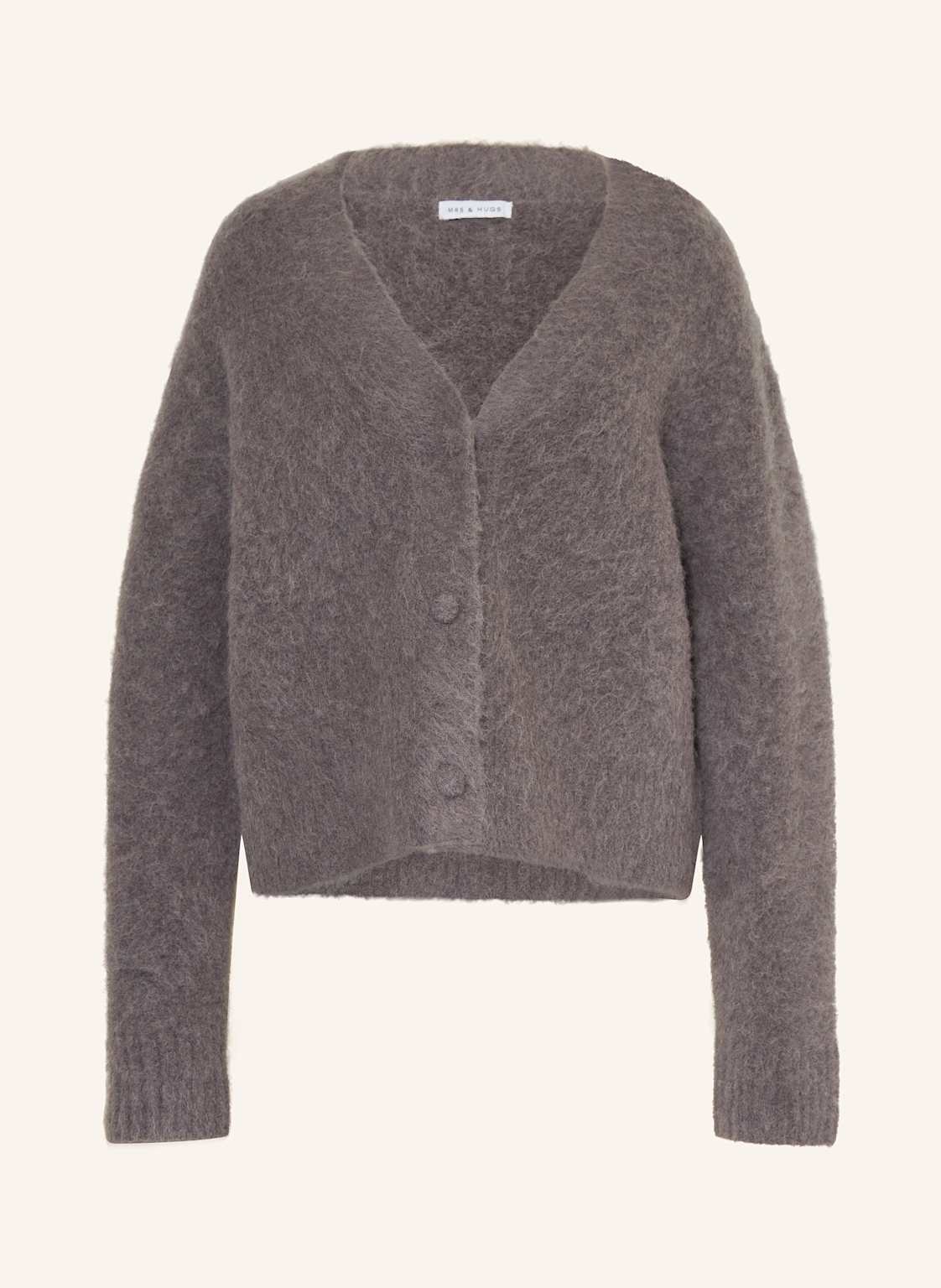 Mrs & Hugs Kardigan Z Alpaki grau