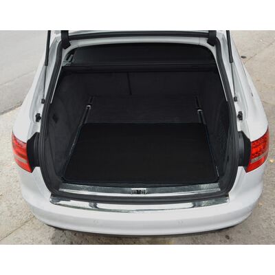 Mata samochodowa do bagażnika 80 x 120 cm kolorowa obwódka czarny