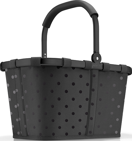 Koszyk Carrybag Frame w grochy czarny