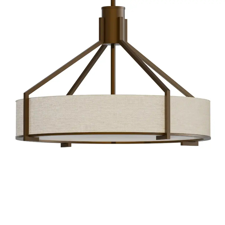 Owalny żyrandol Doretto Chocco 50 OR85648 tuba brązowe