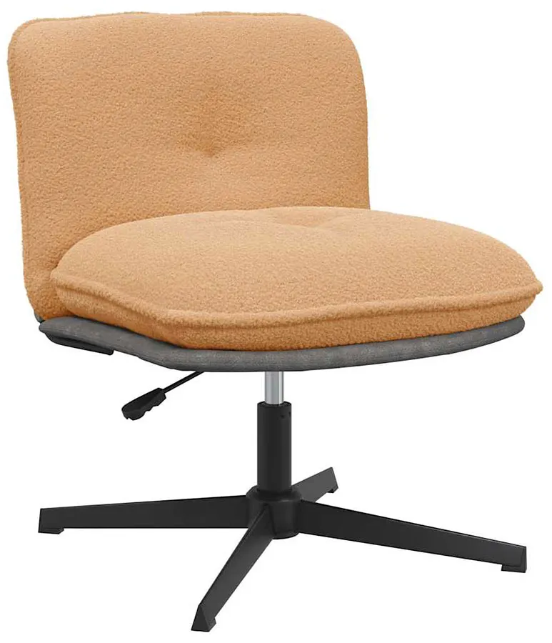 Elior Beżowy nowoczesny fotel obrotowy - Zing