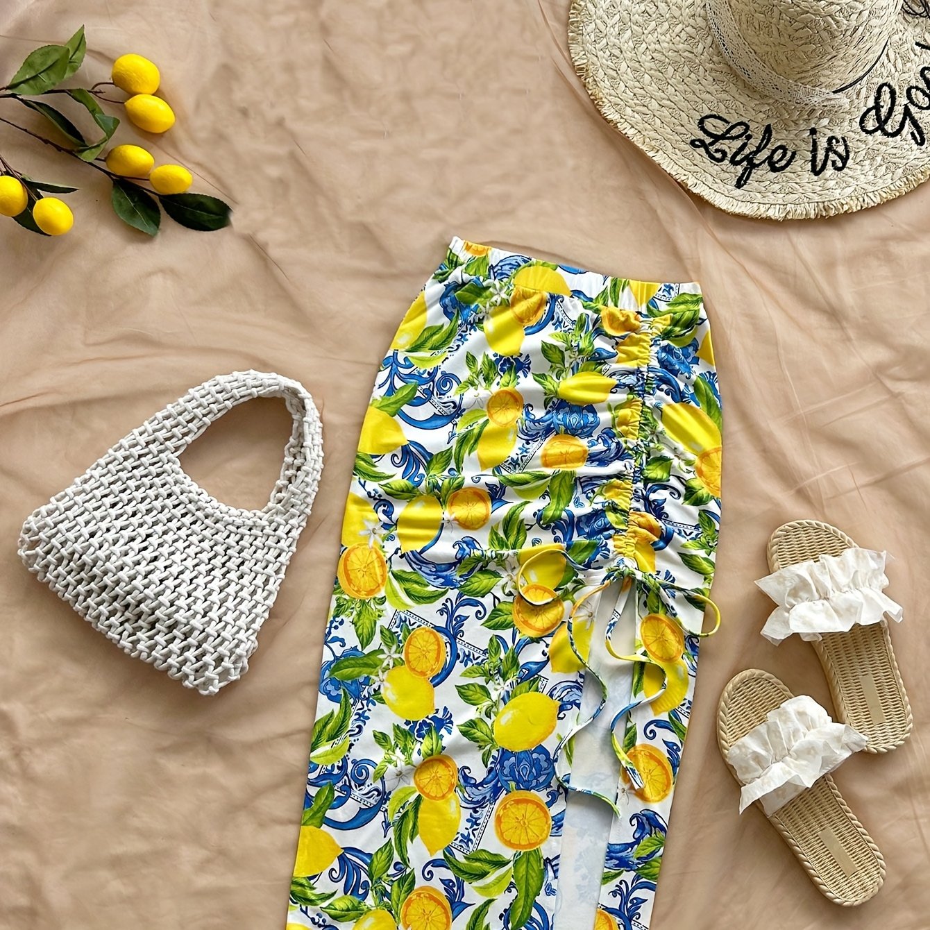 TEMU Spódnica Damska z Nadrukiem