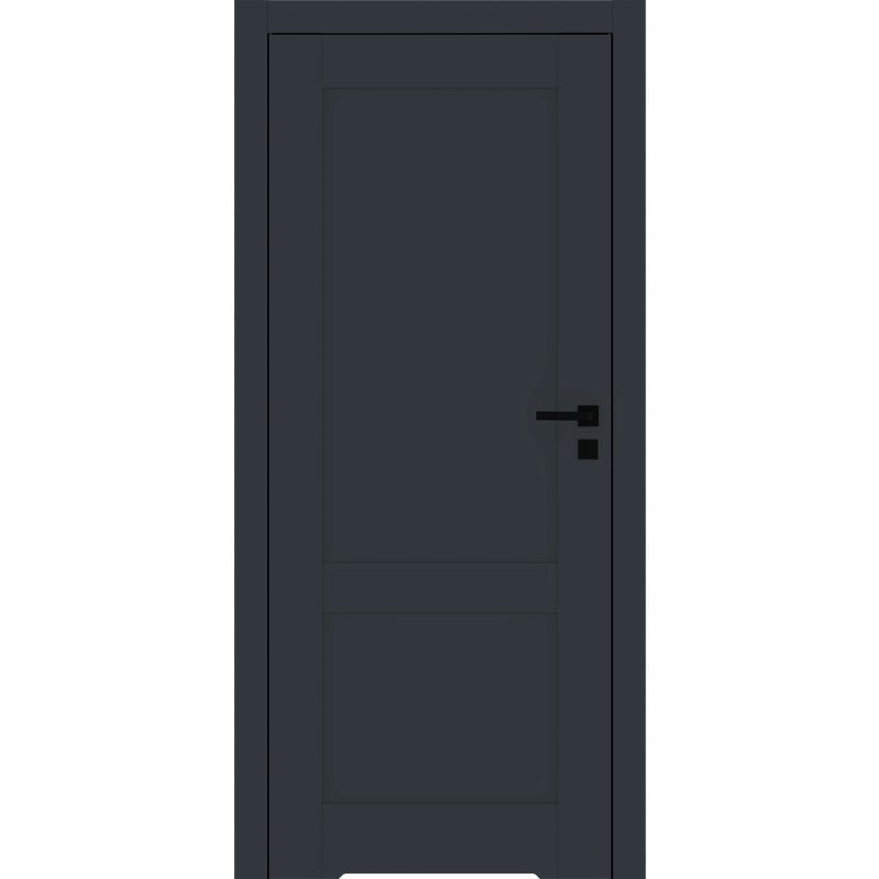 Voster Drzwi wewnętrzne pełne łazienkowe bezprzylgowe z podcięciem wentylacyjnym Rumba Granat 90