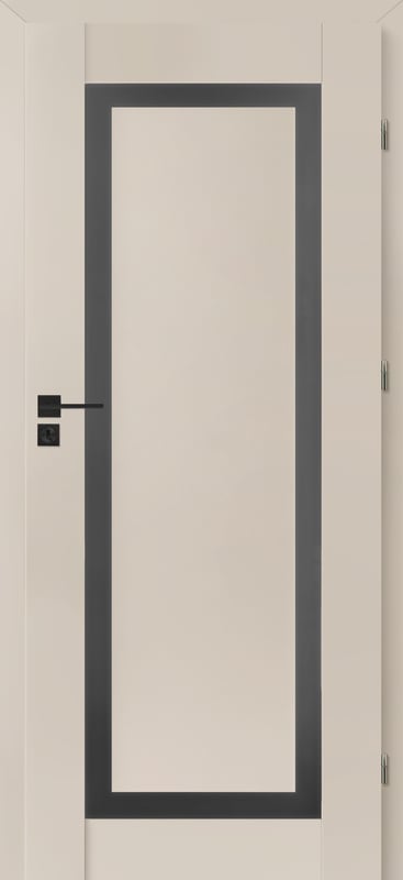 Voster Drzwi wewnętrzne pokojowe Esento Nero 80 prawe Kaszmir/Cashmere