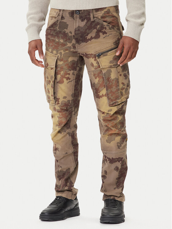 G-Star Raw Spodnie materiałowe Rovic Zip 3D D02190-E081 Zielony Tapered Fit