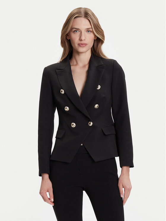 Rinascimento Marynarka CFC0126227003 Czarny Slim Fit