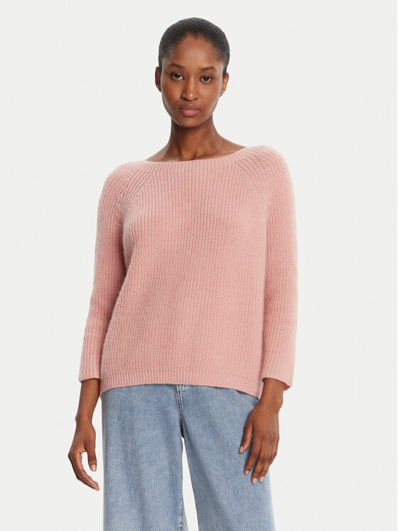 Weekend Max Mara Sweter Xeno 2525366102 Różowy Relaxed Fit