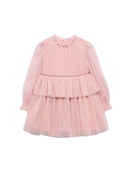 Abel & Lula Sukienka elegancka 5532 Różowy Regular Fit