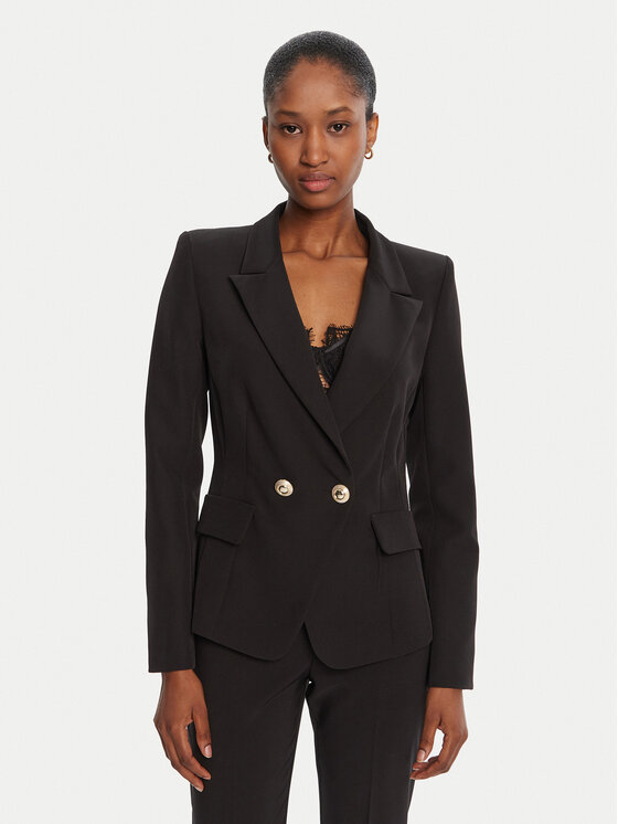 Rinascimento Marynarka CFC0126221003 Czarny Slim Fit