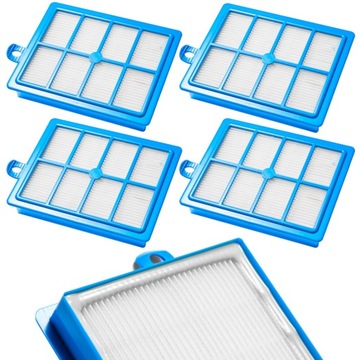 4x Filtr Hepa do odkurzacza Electrolux UltraSilencer Philips FC8031 EFH12