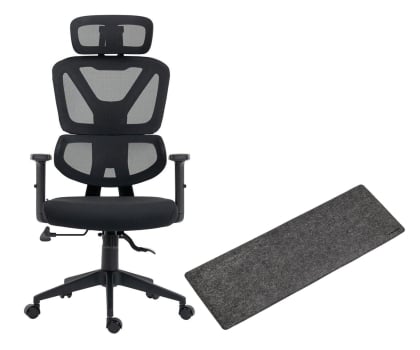 Silver Monkey Fotel biurowy SMO-750 + DESK MAT XL Czarna