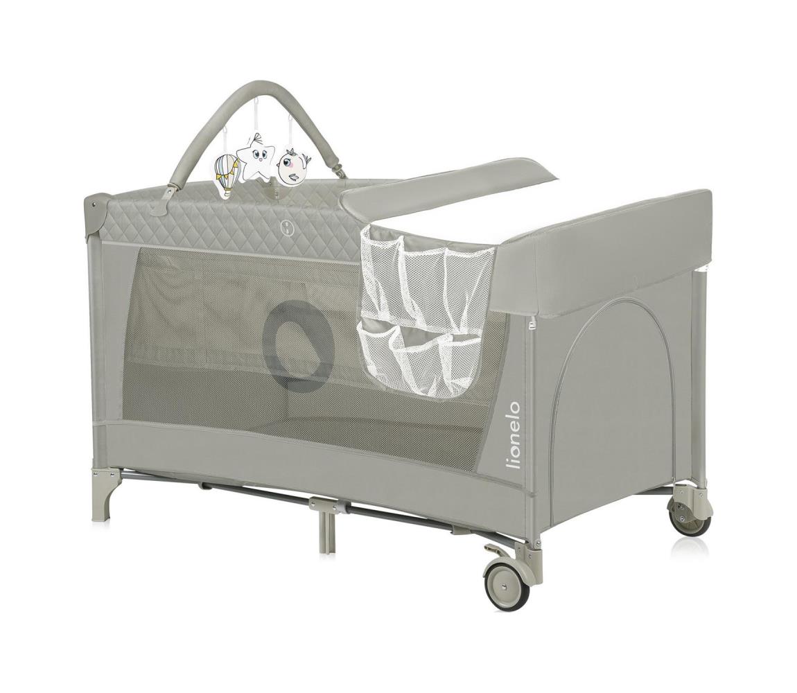 Lionelo - Łóżko turystyczne FLOWER Cappuccino