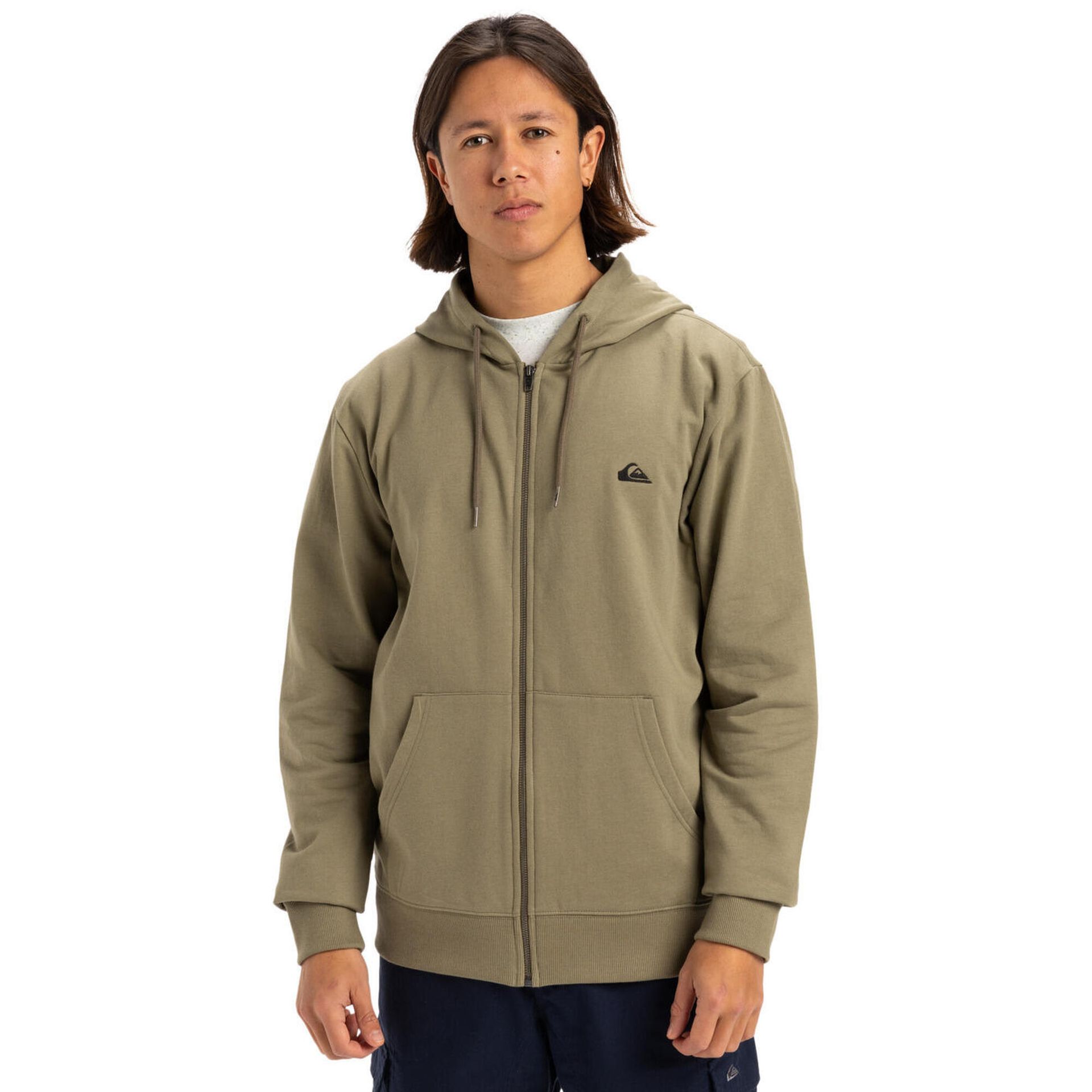 Bluza na zamek dla Mężczyzn BASIC ZIP Beżowy