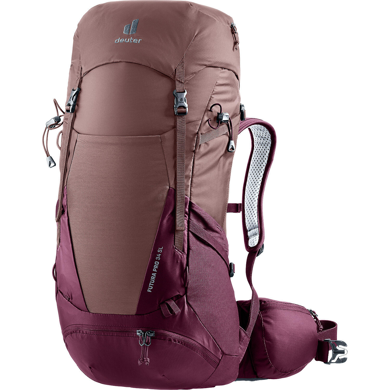 Plecak turystyczny damski Deuter Futura Pro 34 SL - ashrose/cassis