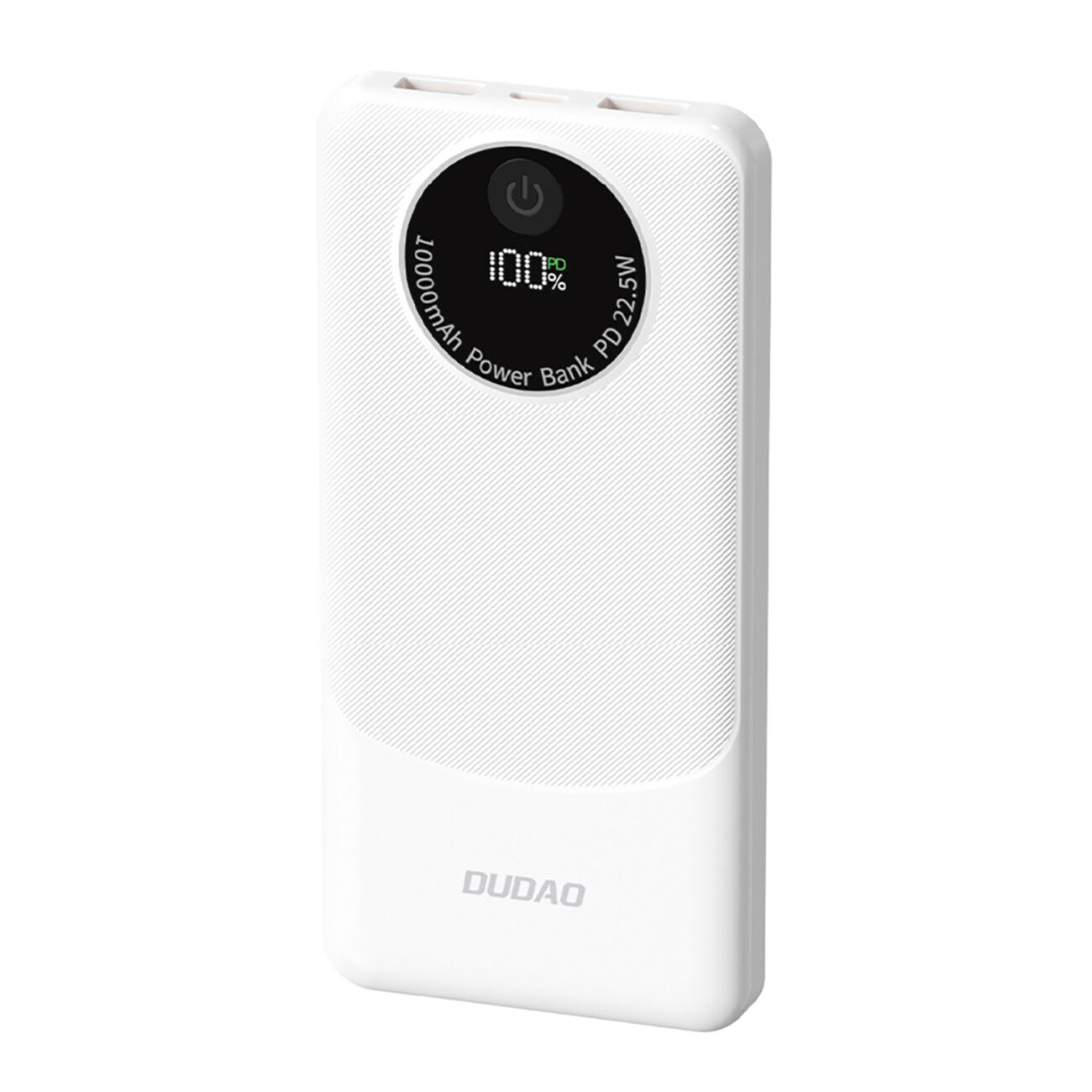 Dudao K12 powerbank 10000mAh 22.5 Watt Hvid