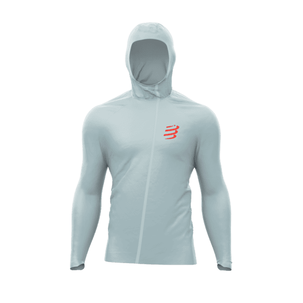 COMPRESSPORT Kurtka biegowa HURRICANE WATERPOOF 10/10 JACKET grey dawn