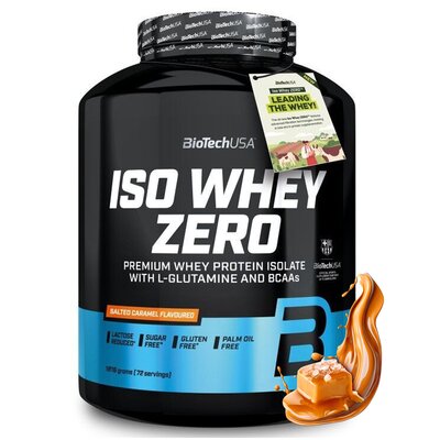 Odżywka białkowa BIOTECH Iso Whey Zero Słony karmel (1816 g) Bez cukru