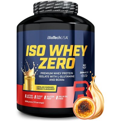 Odżywka białkowa BIOTECH Iso Whey Zero Kataloński-krem-karmelowy (1816 g) Bez cukru