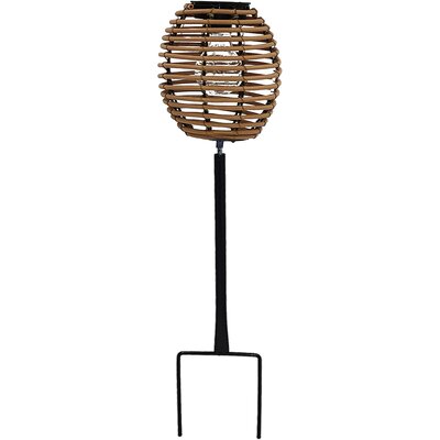 PROGARDEN Kula rattan Lampka solarna