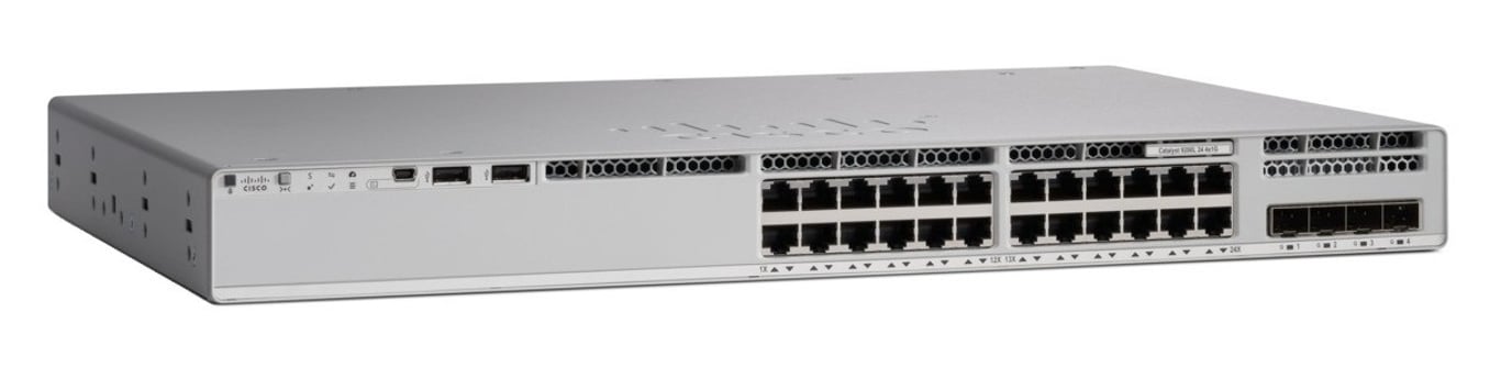 Cisco C9200L-24PXG-4X-A łącza sieciowe Zarządzany L3 Obsługa PoE Szary